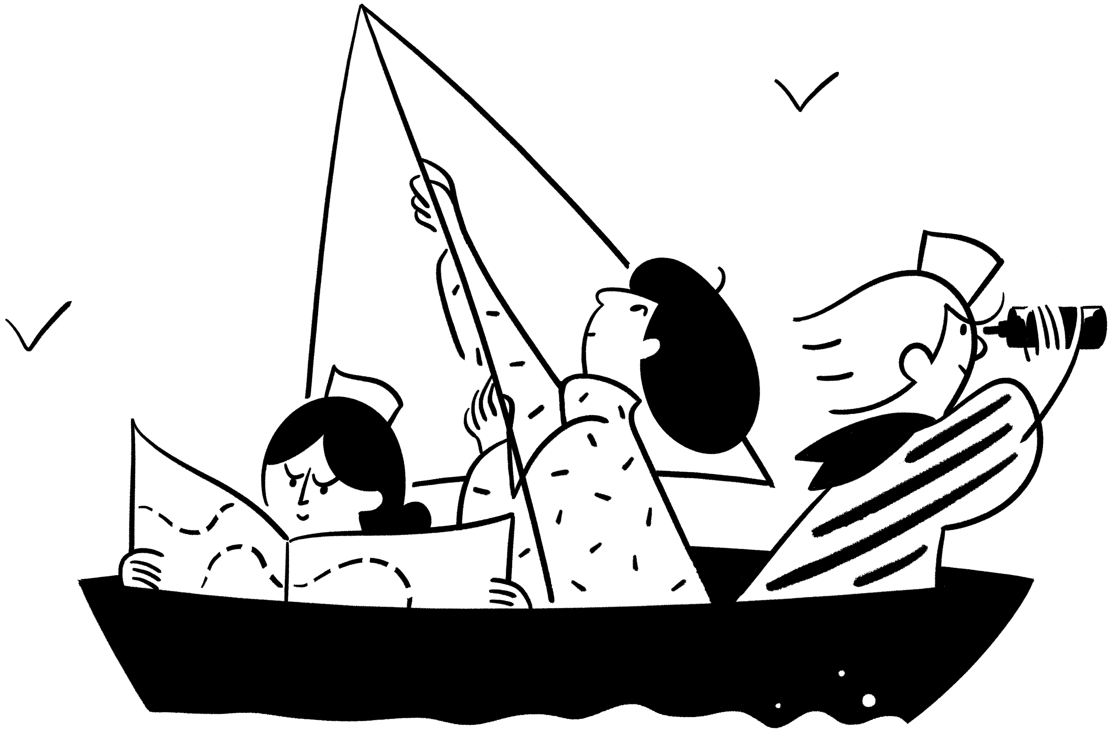 Menschen in einem Boot – Hero