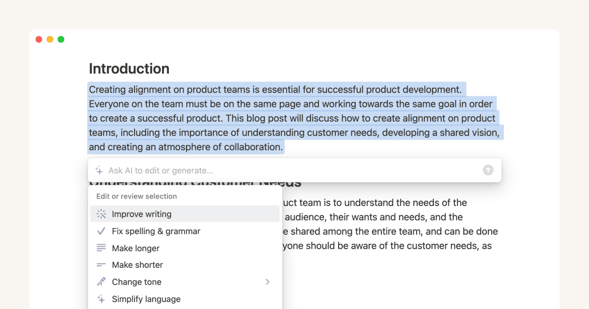 Notion AIを使って、効果的なより良いメモやドキュメントを作成