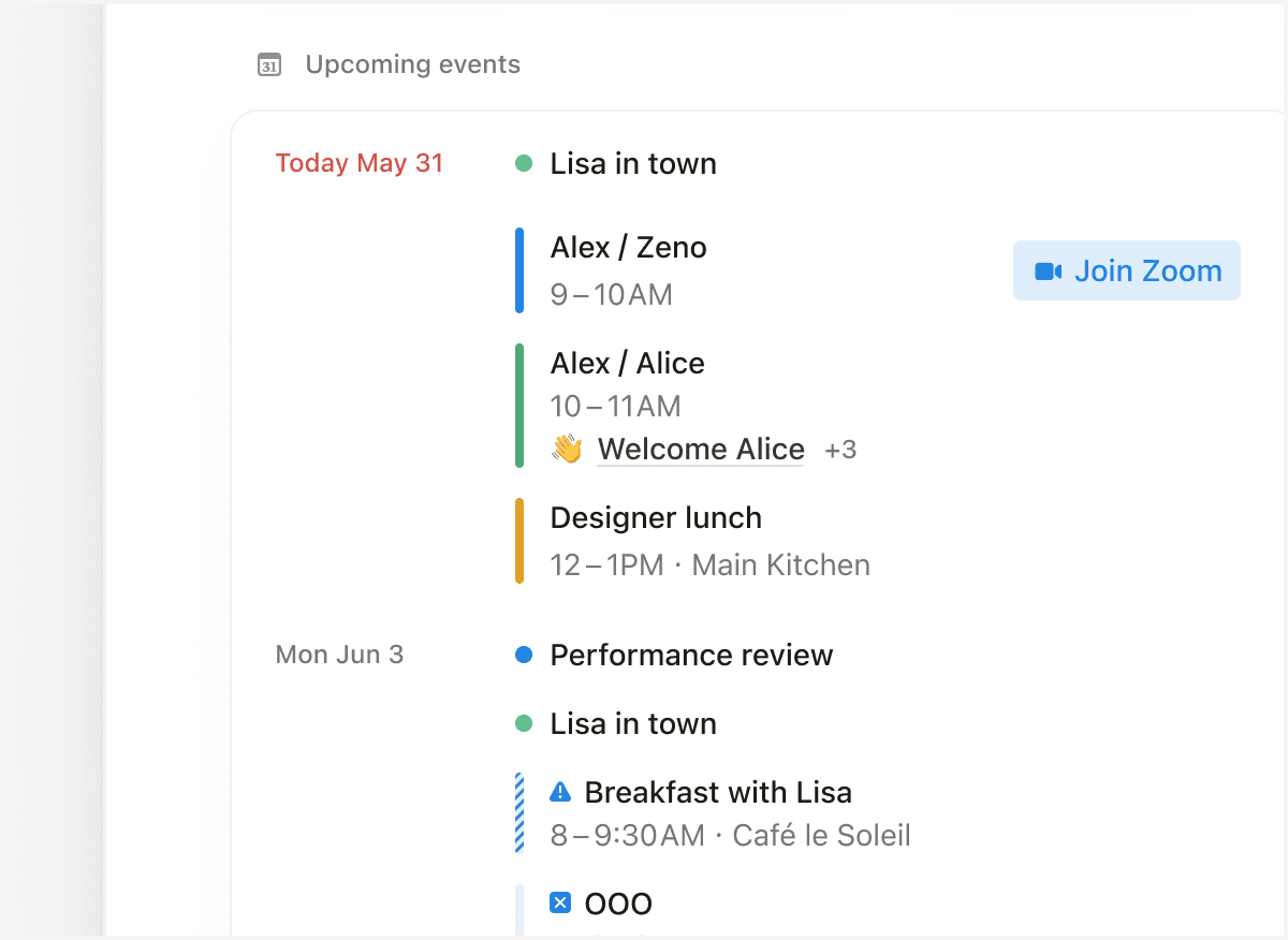 Dein ganzer Tag auf einen Blick