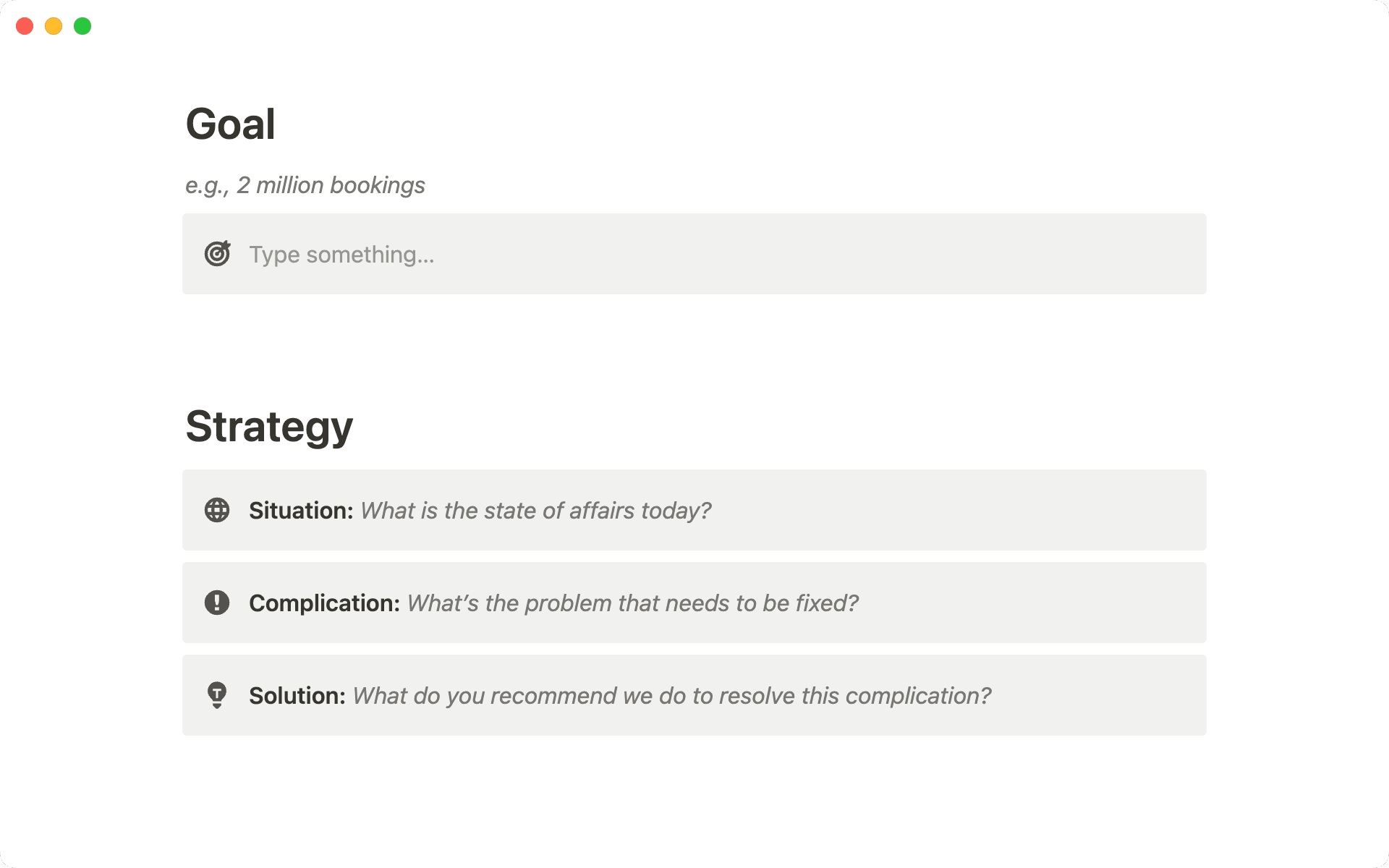 명확한 목표를 설정하고 전략을 수립하세요.
