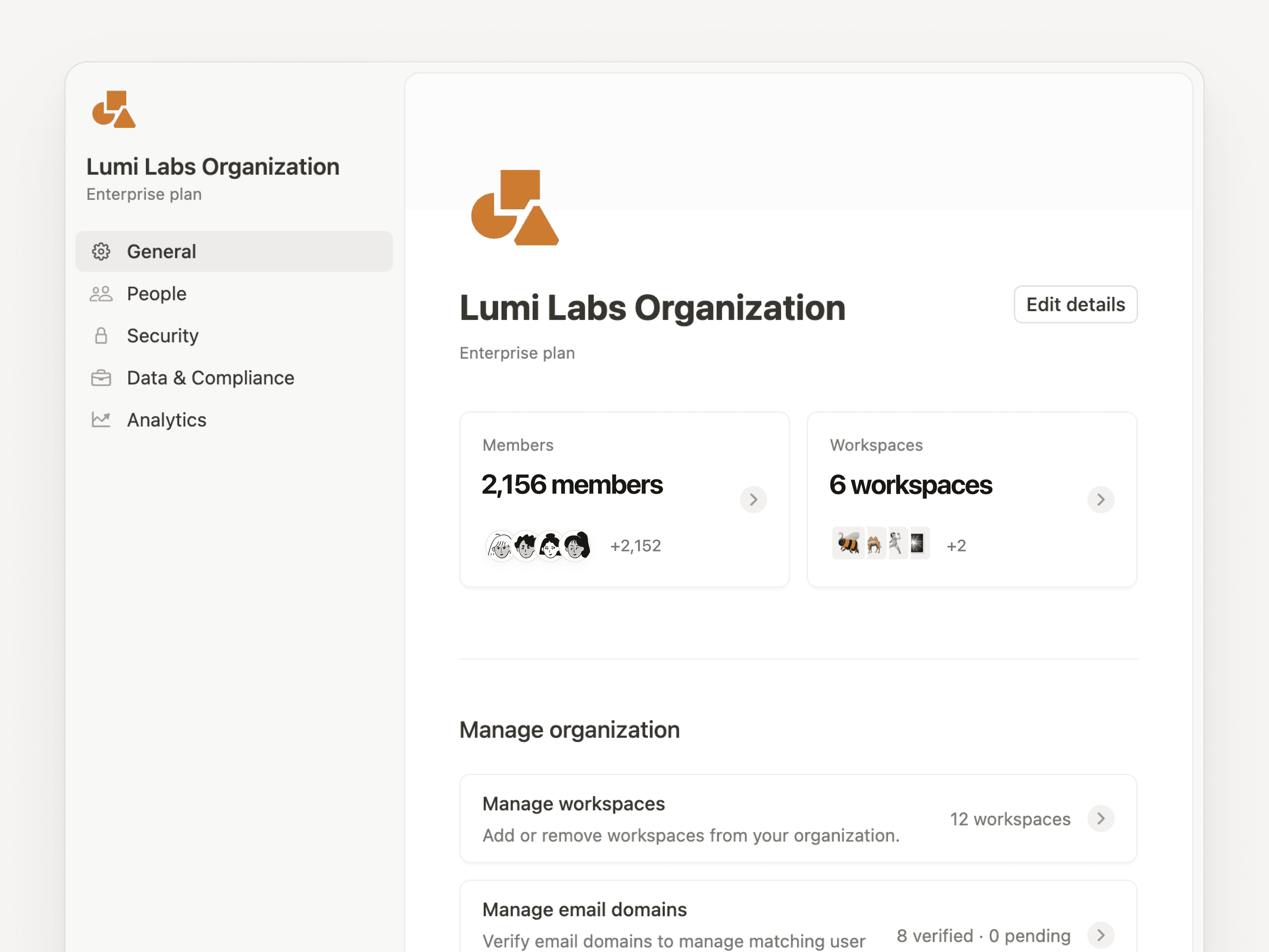 Controles para toda la organización