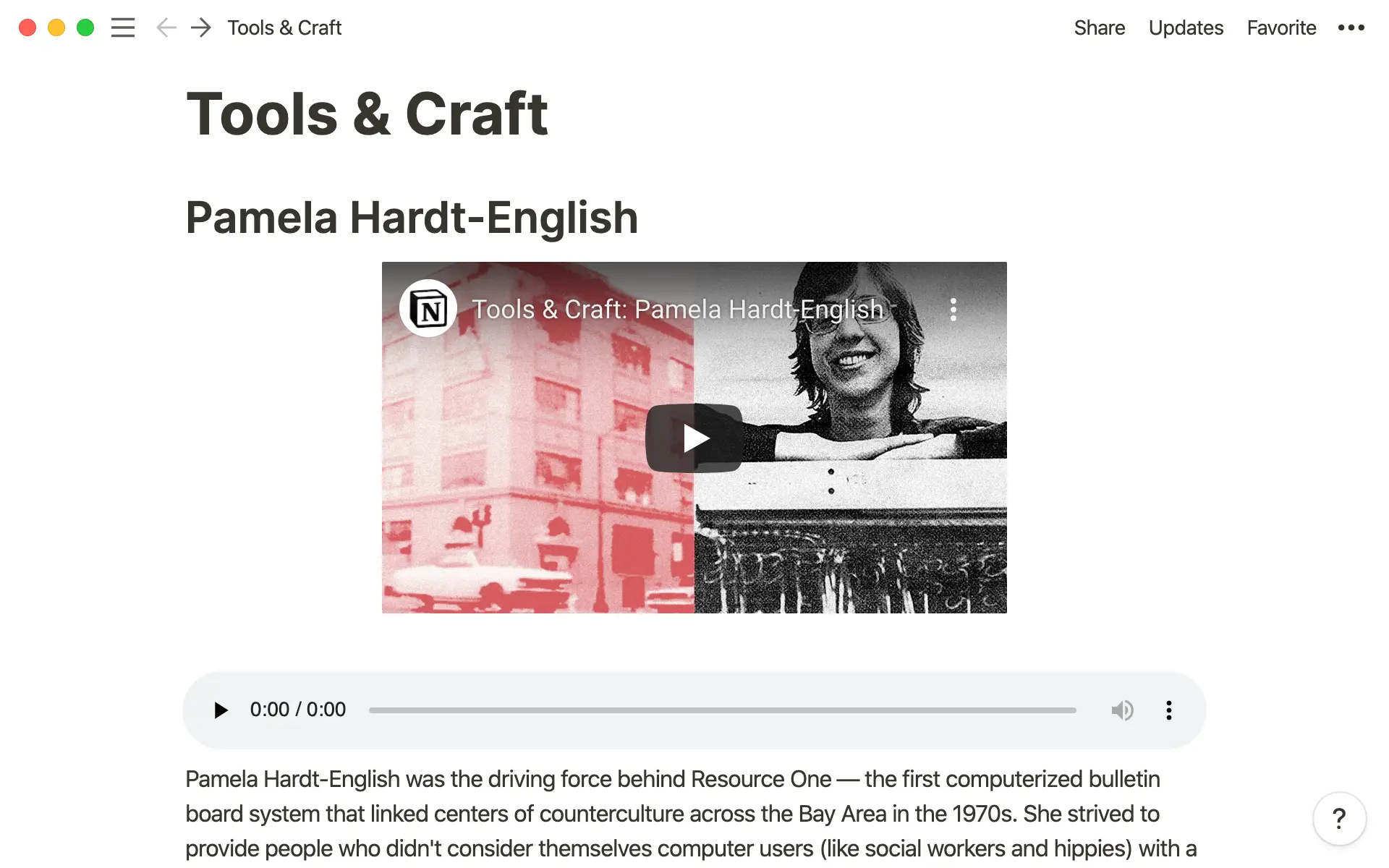 Inserta cualquier cosa, desde vídeos hasta archivos de podcast, directamente en las páginas de Notion.