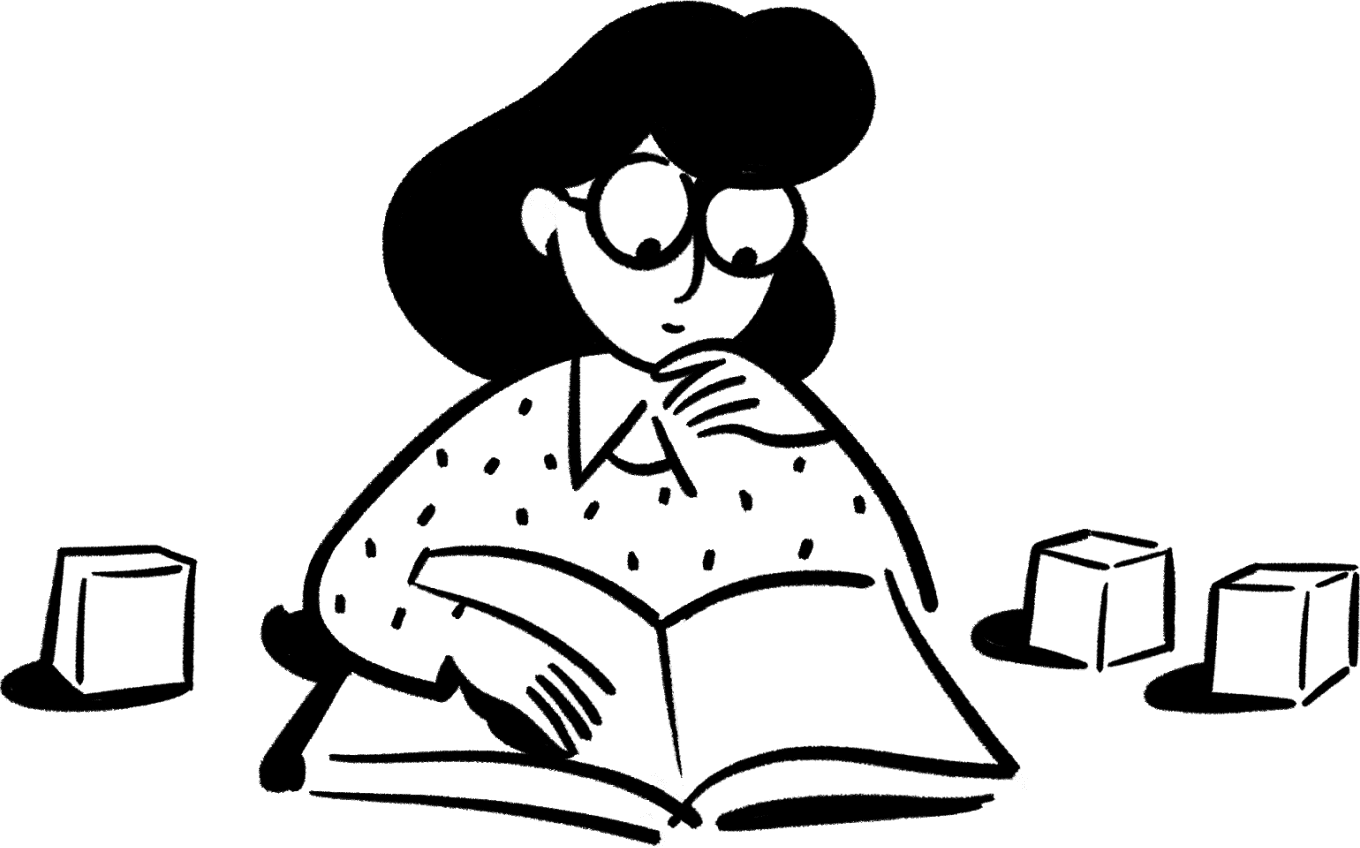 Mujer con un ordenador portátil, un café y el skyline de una ciudad