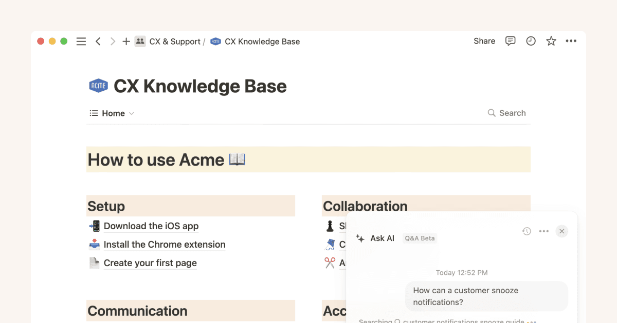 Notion AIで情報を簡単に引き出せるようにして、時間を節約する