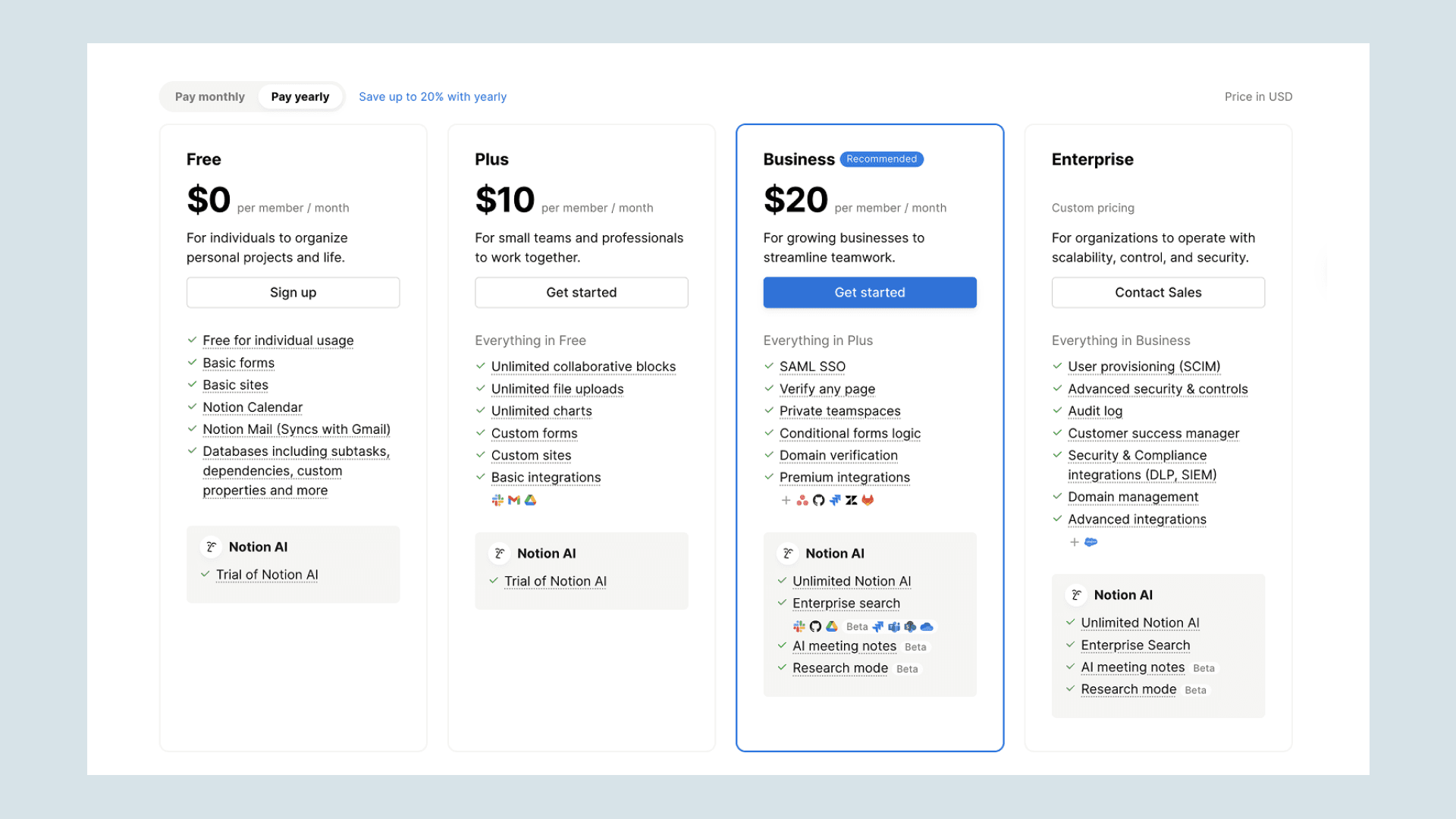Captura de pantalla del banner de la guía de precios