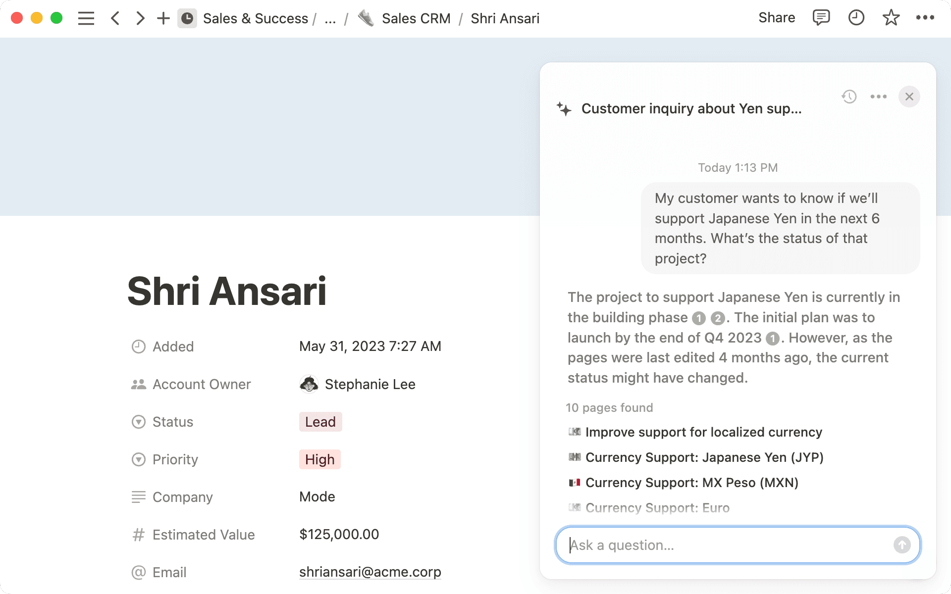 Keine Umwege mehr – Q&A kann Aktualisierungen sofort anzeigen.