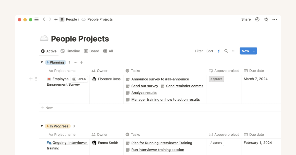 データベースボタンプロパティで作業を効率化する