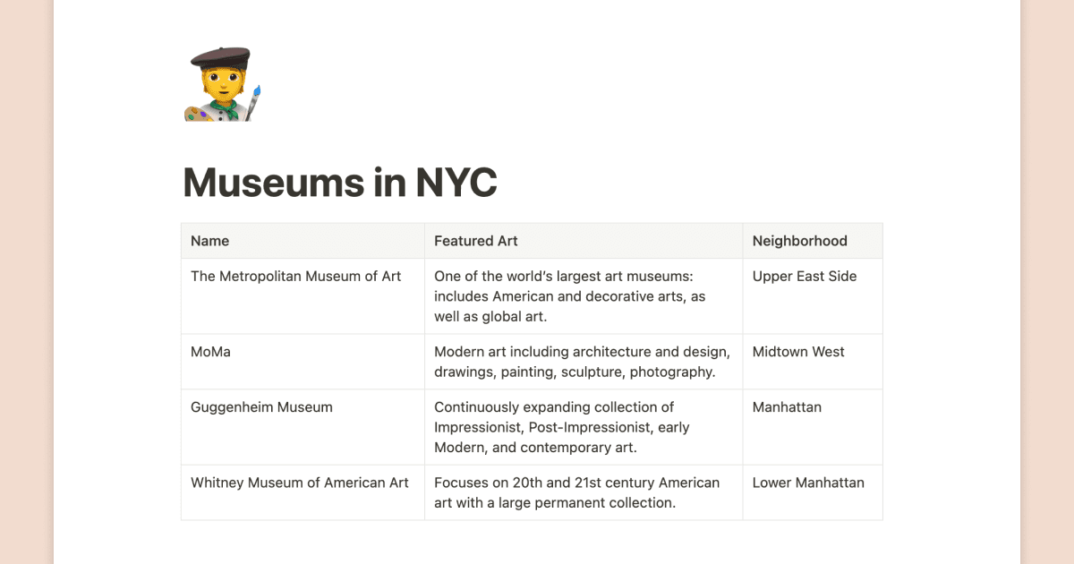 Notion 2.14: 간단한 표 🏓