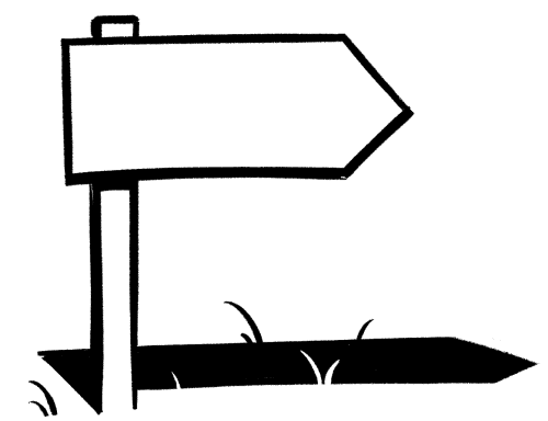 Una señal en la carretera