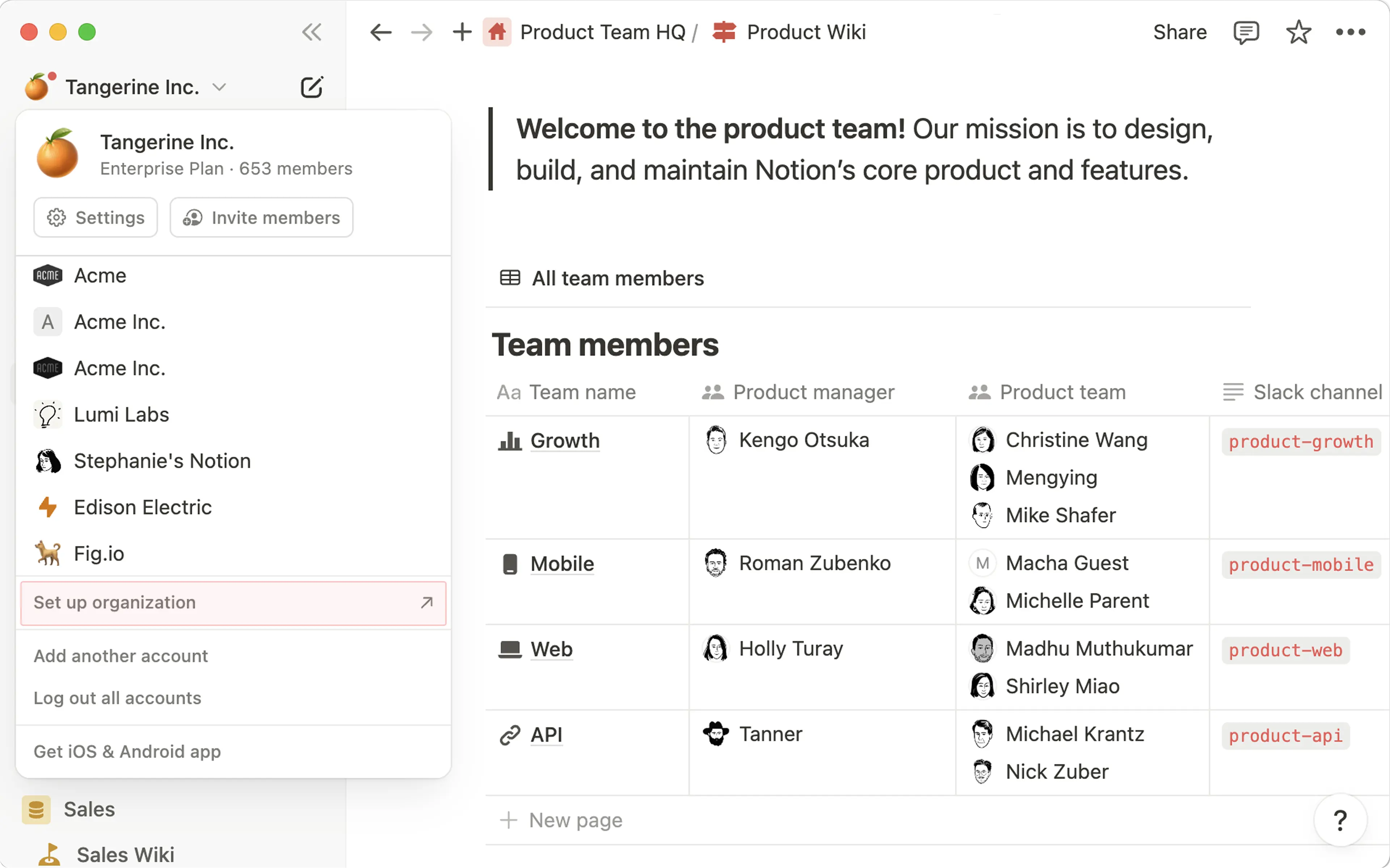 hc: Organisation einrichten