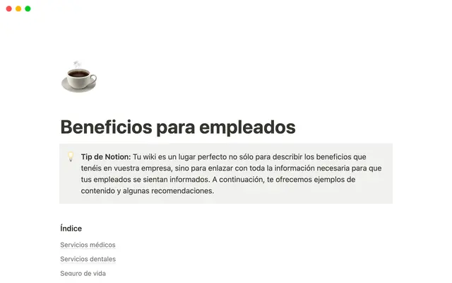 Beneficios de empleados